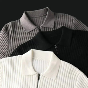 Pull à Col Zippé pour Homme - Élégance et Confort au Quotidien