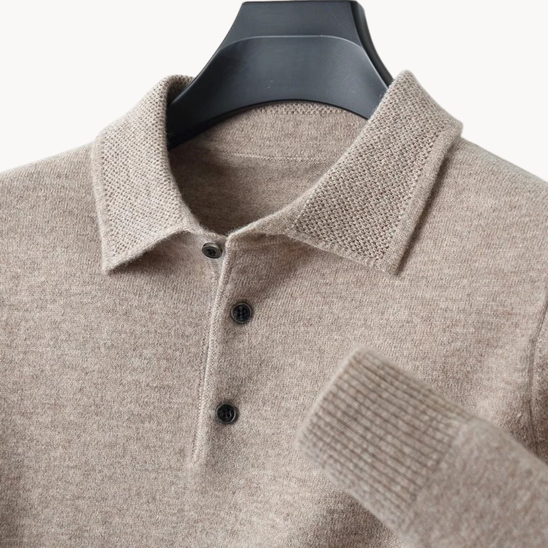 Chemise en Laine Mérinos pour Hommes - Style Rugby et Confort Luxueux