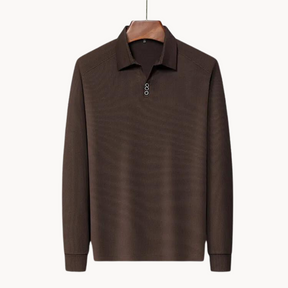 Polo Long Manches Confortable - Idéal pour Golf et Sorties Décontractées