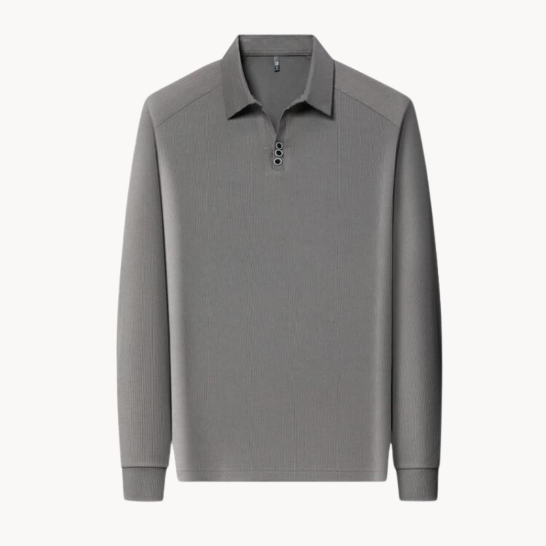 Polo Long Manches Confortable - Idéal pour Golf et Sorties Décontractées