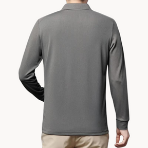 Polo Long Manches Confortable - Idéal pour Golf et Sorties Décontractées