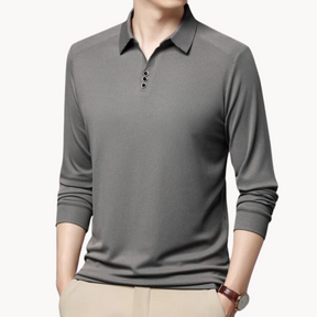 Polo Long Manches Confortable - Idéal pour Golf et Sorties Décontractées