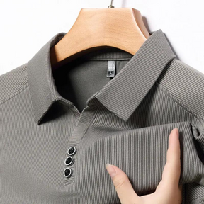 Polo Long Manches Confortable - Idéal pour Golf et Sorties Décontractées
