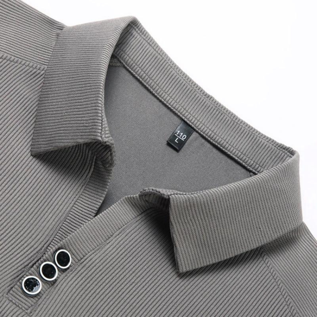 Polo Long Manches Confortable - Idéal pour Golf et Sorties Décontractées