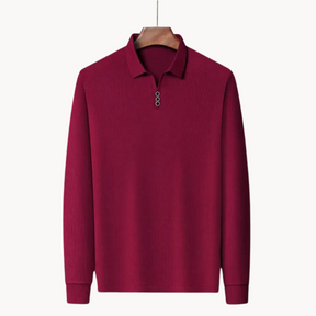 Polo Long Manches Confortable - Idéal pour Golf et Sorties Décontractées