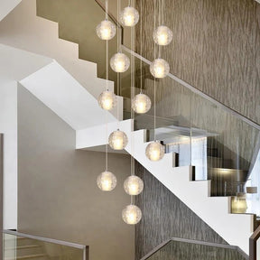 Luminaire Suspendu en Cristal - Éclairage Élégant et Réglable