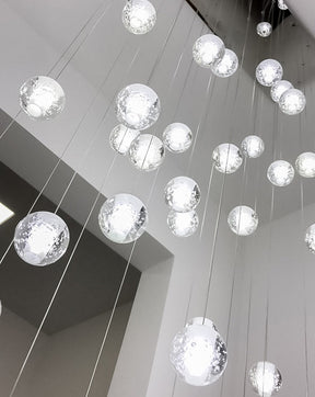 Luminaire Suspendu en Cristal - Éclairage Élégant et Réglable