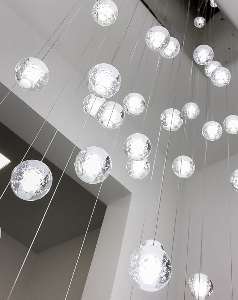 Luminaire Suspendu en Cristal - Éclairage Élégant et Réglable