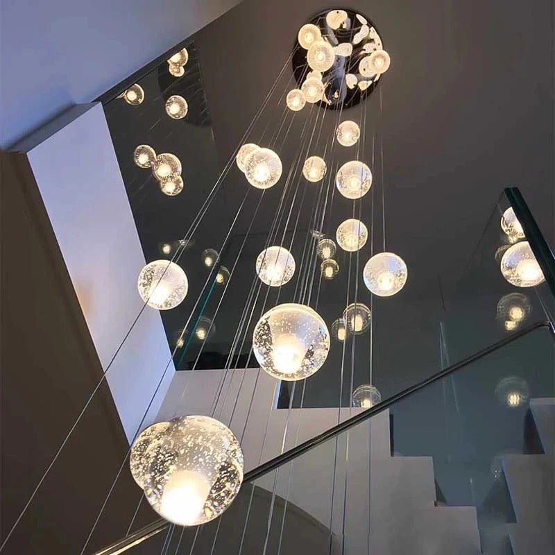 Luminaire Suspendu en Cristal - Éclairage Élégant et Réglable