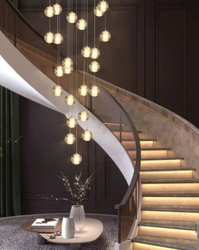 Luminaire Suspendu en Cristal - Éclairage Élégant et Réglable
