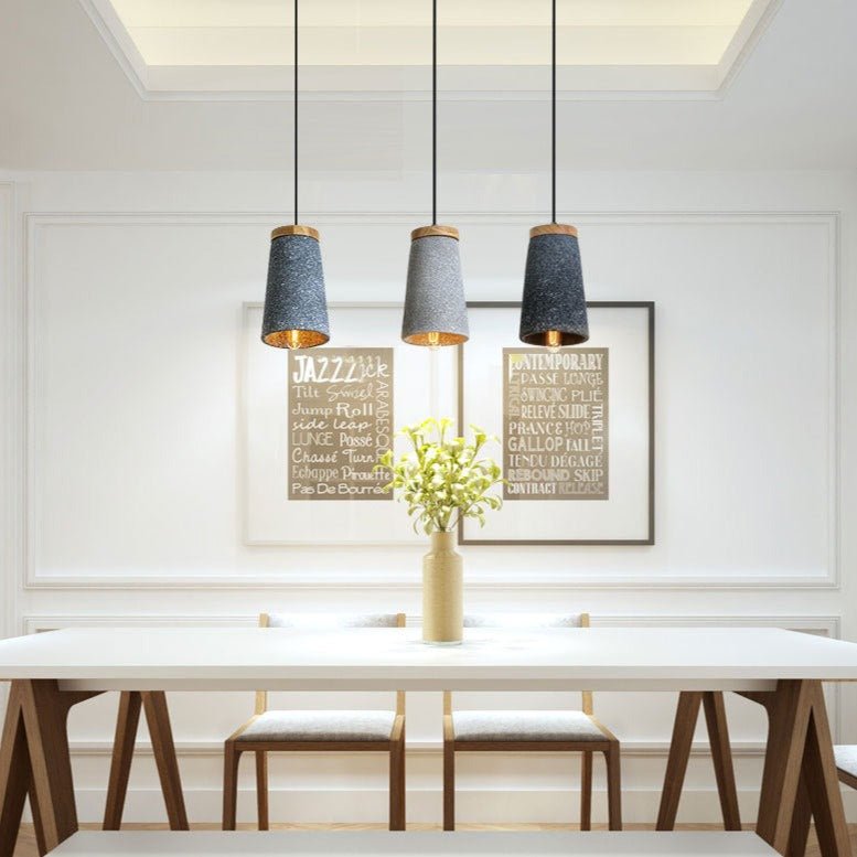 Lampe Suspendue en Ciment - Design Épuré et Durable