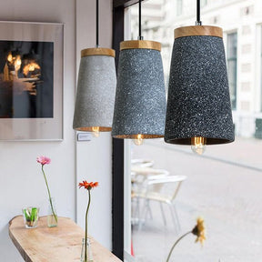 Lampe Suspendue en Ciment - Design Épuré et Durable