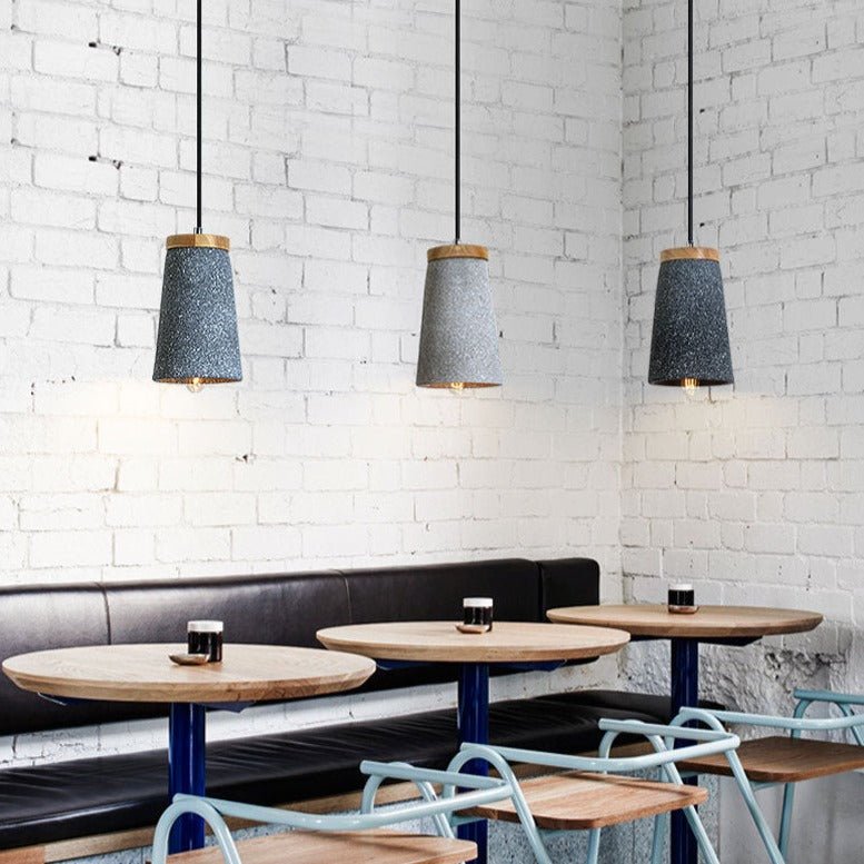 Lampe Suspendue en Ciment - Design Épuré et Durable