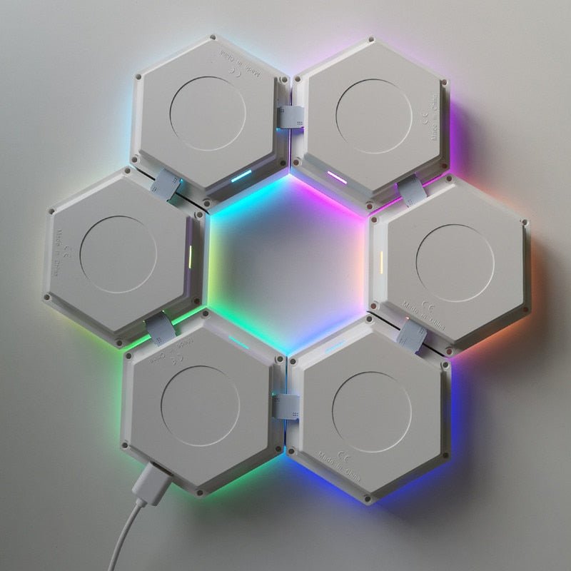 Lampe Modulaire Hexagonale - Design Créatif et Installation Facile