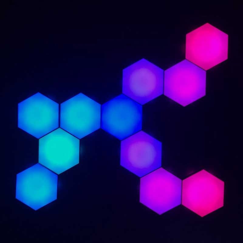 Lampe Modulaire Hexagonale - Design Créatif et Installation Facile