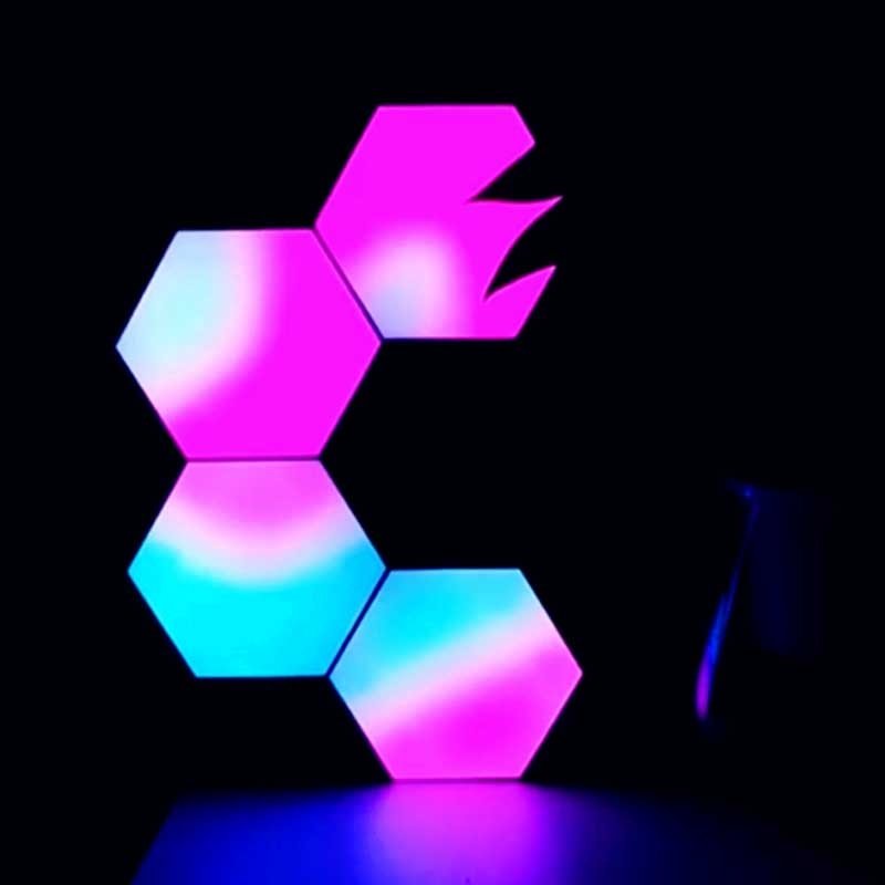 Lampe Modulaire Hexagonale - Design Créatif et Installation Facile
