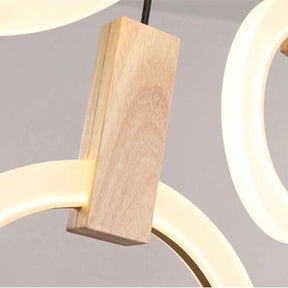 Lustre en Bois Écologique - Éclairage Personnalisable et Élégant