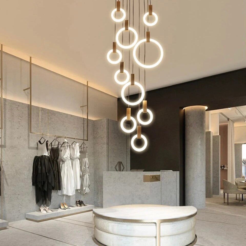 Lustre en Bois Écologique - Éclairage Personnalisable et Élégant