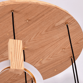 Lustre en Bois Écologique - Éclairage Personnalisable et Élégant