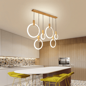 Lustre en Bois Écologique - Éclairage Personnalisable et Élégant