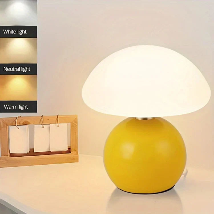 Lampe Champignon Design Bauhaus - Éclairage Réglable et Écologique