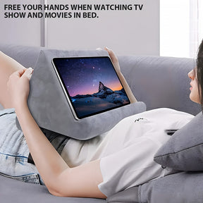 Support de Tablette Ajustable - Tissu Doux et Angles Personnalisables