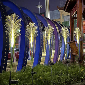 Lampe Solaire de Jardin à Changement de Couleur - Résistante aux Intempéries et Économique