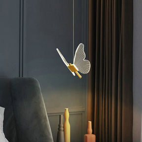 Pendentif LED Ailes de Papillon - Éclairage Élégant et Ambiance Magique