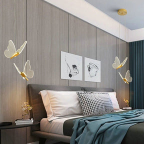 Pendentif LED Ailes de Papillon - Éclairage Élégant et Ambiance Magique