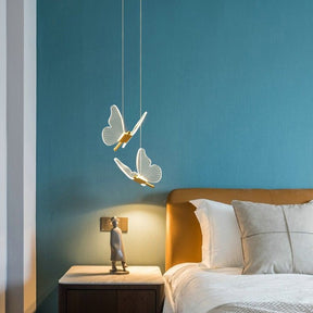 Pendentif LED Ailes de Papillon - Éclairage Élégant et Ambiance Magique