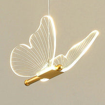 Pendentif LED Ailes de Papillon - Éclairage Élégant et Ambiance Magique