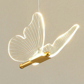 Pendentif LED Ailes de Papillon - Éclairage Élégant et Ambiance Magique