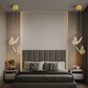 Pendentif LED Ailes de Papillon - Éclairage Élégant et Ambiance Magique