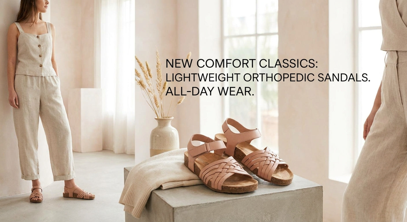 Sandales légères orthopédiques femme semelle profilée confortables toute la journée
