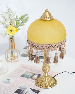 Lampe de Bureau en Laiton - Élégance Classique avec Détails Français