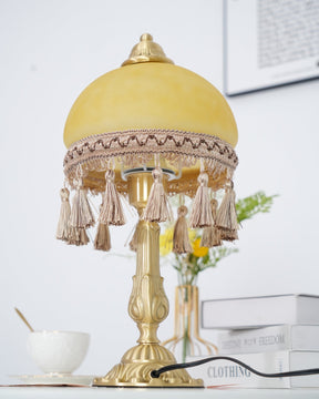 Lampe de Bureau en Laiton - Élégance Classique avec Détails Français