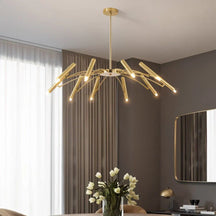 Lustre LED Moderne avec Têtes Réglables - Élégance et Efficacité Énergétique