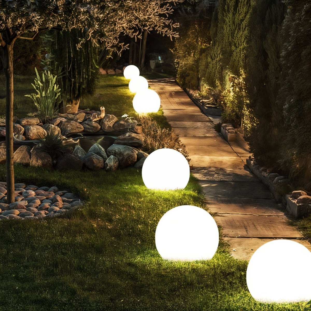 Lampe LED Portable de Jardin - Éclairage Rechargeable et Ambiance Colorée