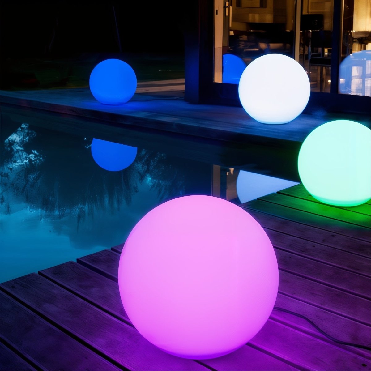 Lampe LED Portable de Jardin - Éclairage Rechargeable et Ambiance Colorée