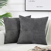 Housses de Coussin en Velours Côtelé - Douceur et Élégance pour Votre Décor