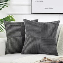 Housses de Coussin en Velours Côtelé - Douceur et Élégance pour Votre Décor