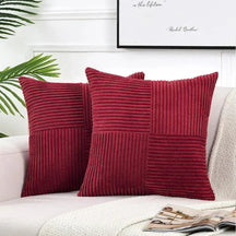 Housses de Coussin en Velours Côtelé - Douceur et Élégance pour Votre Décor