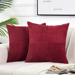 Housses de Coussin en Velours Côtelé - Douceur et Élégance pour Votre Décor
