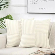 Housses de Coussin en Velours Côtelé - Douceur et Élégance pour Votre Décor