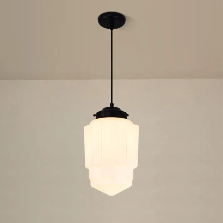 Lampe Pendante Géométrique Vintage - Éclairage Chaud et Design Élégant