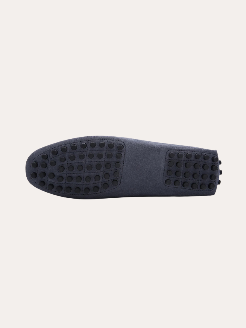 Mocassins en Suède Grise pour Hommes - Chic et Confortable pour Toutes Occasions