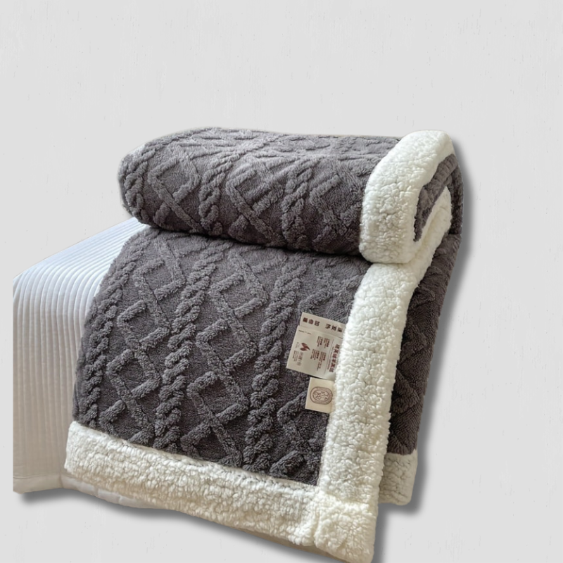 Couverture en Fleece Réversible - Douceur et Chaleur pour Toutes les Saisons