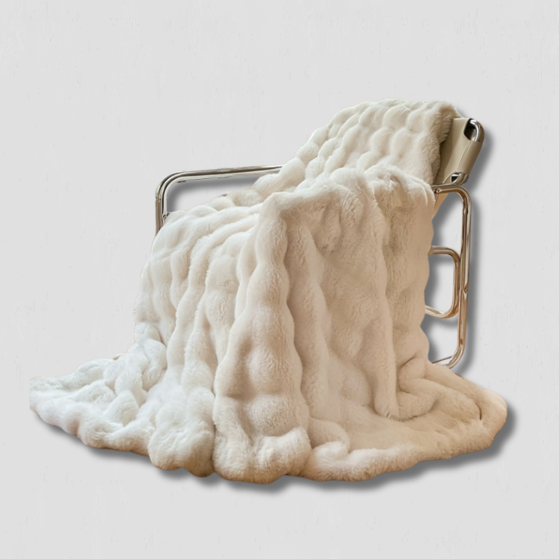 Couverture en Fausse Fourrure Douce - Luxe et Confort pour Toutes les Saisons