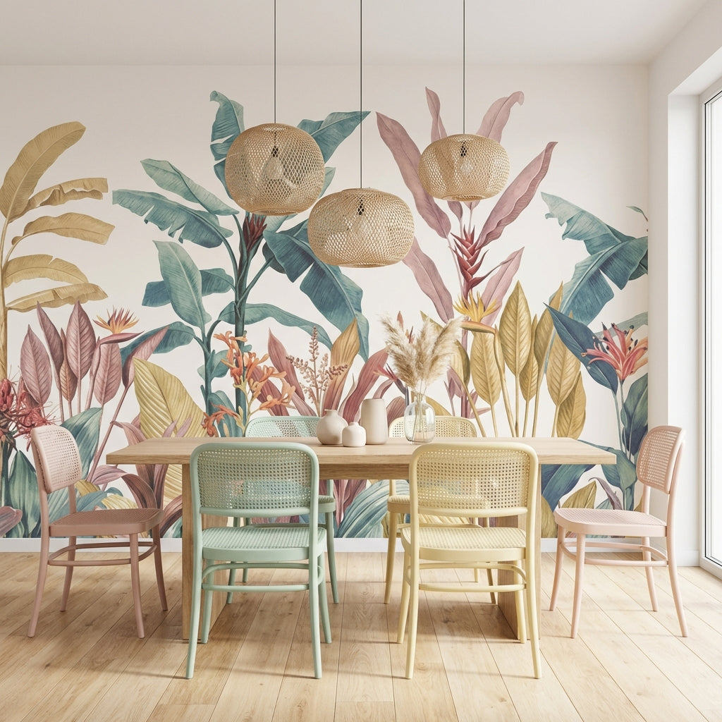 Tropical Scandi Wallpaper