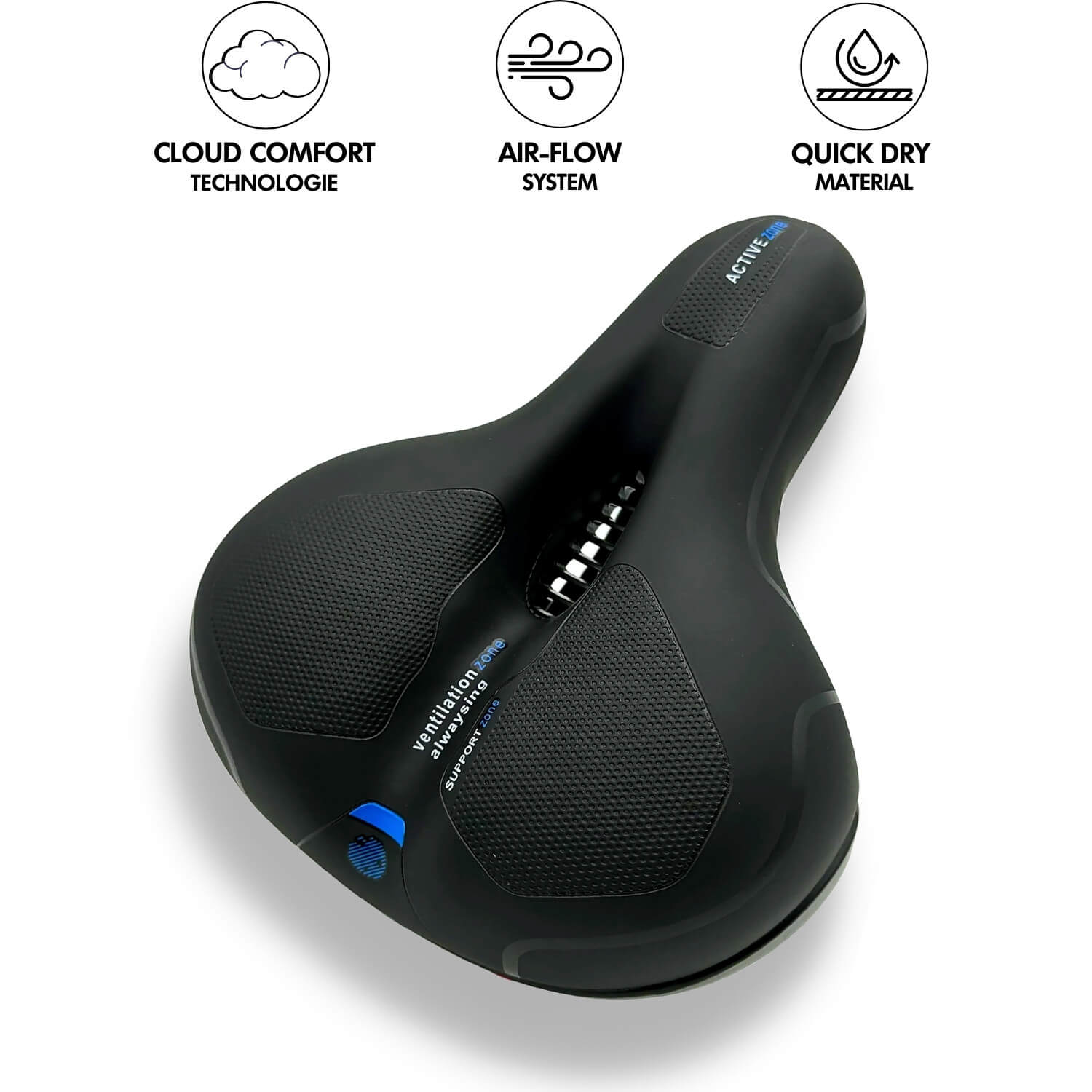 Selle de Vélo Confortable - Amortissement Doux et Respirant
